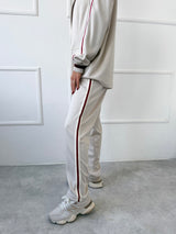 BÉŽOVÉ TEPLÁKOVÉ NOHAVICE FELIA