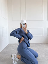 MODRÁ TEPLÁKOVÁ SÚPRAVA LAURA