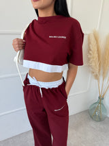 BORDOVÝ CROP TOP DREAMY