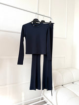 SIVOMODRÉ LEGÍNOVÉ NOHAVICE ELARA