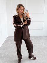 ČOKOLÁDOVÉ TEPLÁKOVÉ NOHAVICE FELIA