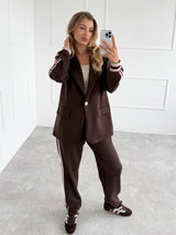 ČOKOLÁDOVÉ TEPLÁKOVÉ NOHAVICE FELIA