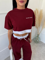 BORDOVÝ CROP TOP DREAMY