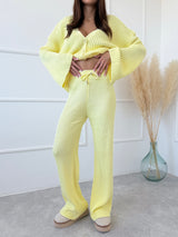 ŽLTÉ ÚPLETOVÉ NOHAVICE LAMELIA