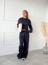 TMAVOSIVÁ MIKINA ELSSI