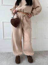 BÉŽOVÉ TEPLÁKOVÉ NOHAVICE FELISS