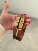 HNEDÝ KOŽENÝ RASTÚCI OPASOK MANORA