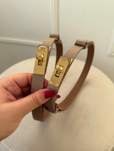 BÉŽOVÝ KOŽENÝ RASTÚCI OPASOK MANORA