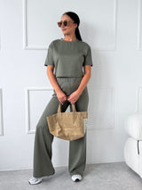 KHAKI CROPTOP AMARIN