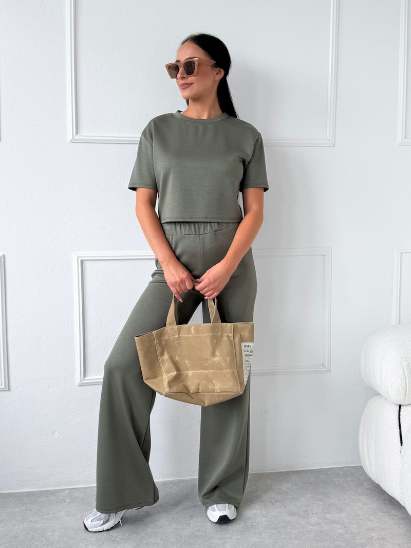 KHAKI CROPTOP AMARIN