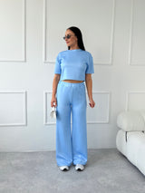MODRÝ CROPTOP VERNA