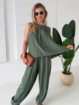 KHAKI TOP RUMMA