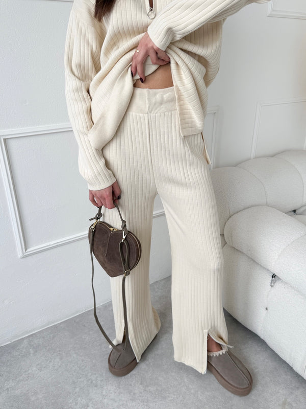 KRÉMOVÉ ÚPLETOVÉ NOHAVICE REDEN