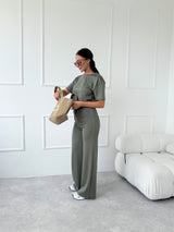 KHAKI CROPTOP AMARIN