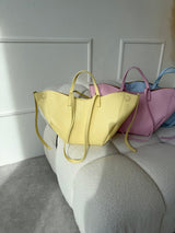 ŽLTÁ KOŽENÁ KABELKA SALVA 2v1