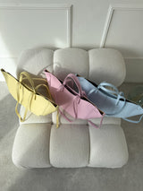 MODRÁ KOŽENÁ KABELKA SALVA 2v1