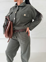 KHAKI MENČESTROVÁ BUNDA VENITA