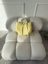 ŽLTÁ KOŽENÁ KABELKA SALVA 2v1