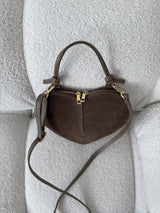 TAUPE KOŽENÁ KABELKA HEARTH