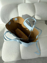 MODRÁ KOŽENÁ KABELKA SALVA 2v1