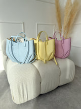 ŽLTÁ KOŽENÁ KABELKA SALVA 2v1