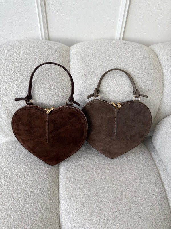 TAUPE KOŽENÁ KABELKA HEARTH