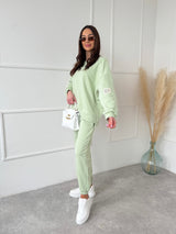 MATCHA BAVLNENÉ TEPLÁKOVÉ NOHAVICE SIYA