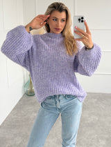 FIALOVÝ SVETER CARMEN