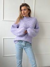 FIALOVÝ SVETER CARMEN