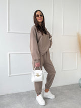 HNEDÁ BAVLNENÁ MIKINA SIYA