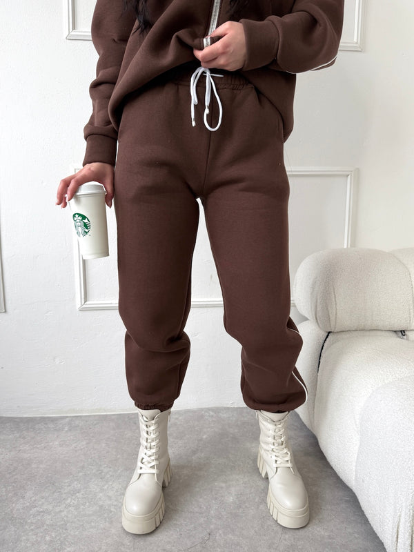 HNEDÉ TEPLÁKOVÉ NOHAVICE SAVELLA