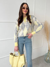 ŽLTO-SIVÝ SVETER VERRY