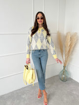 ŽLTO-SIVÝ SVETER VERRY