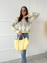 ŽLTO-SIVÝ SVETER VERRY