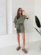 KHAKI ŠORTKY SANTEA