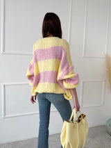 ŽLTO-RUŽOVÝ KARDIGÁN NANNY