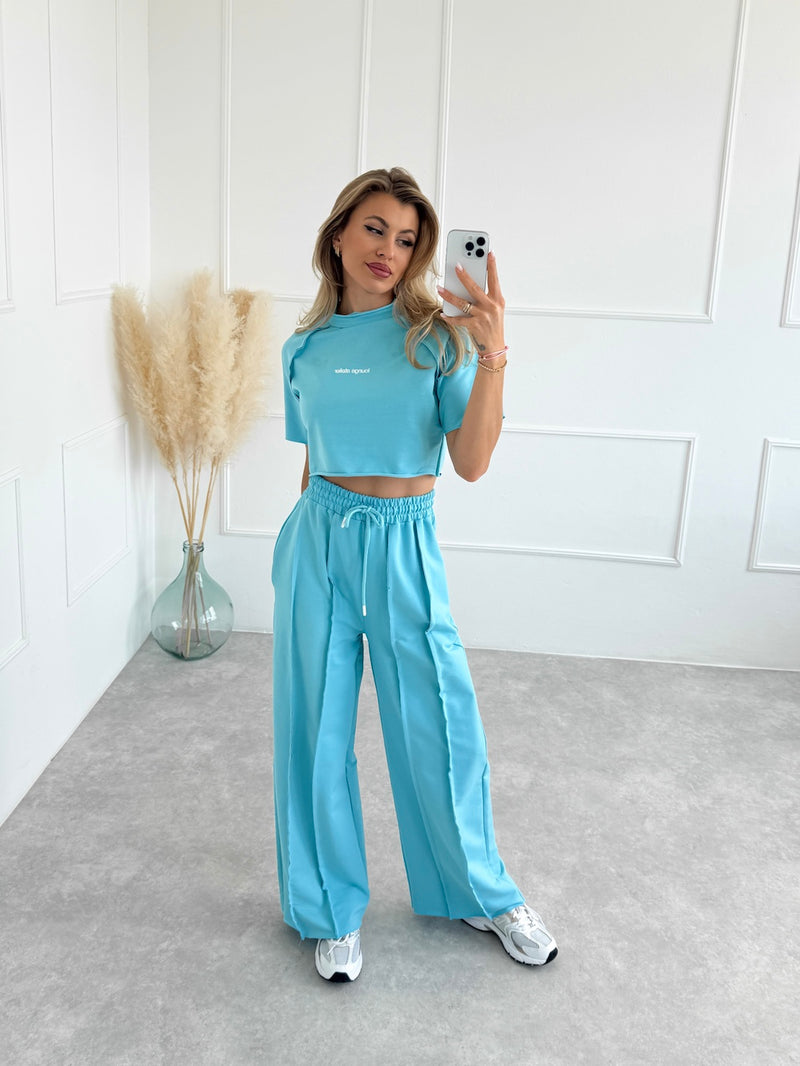 TYRKYSOVÝ CROP TOP AMORA