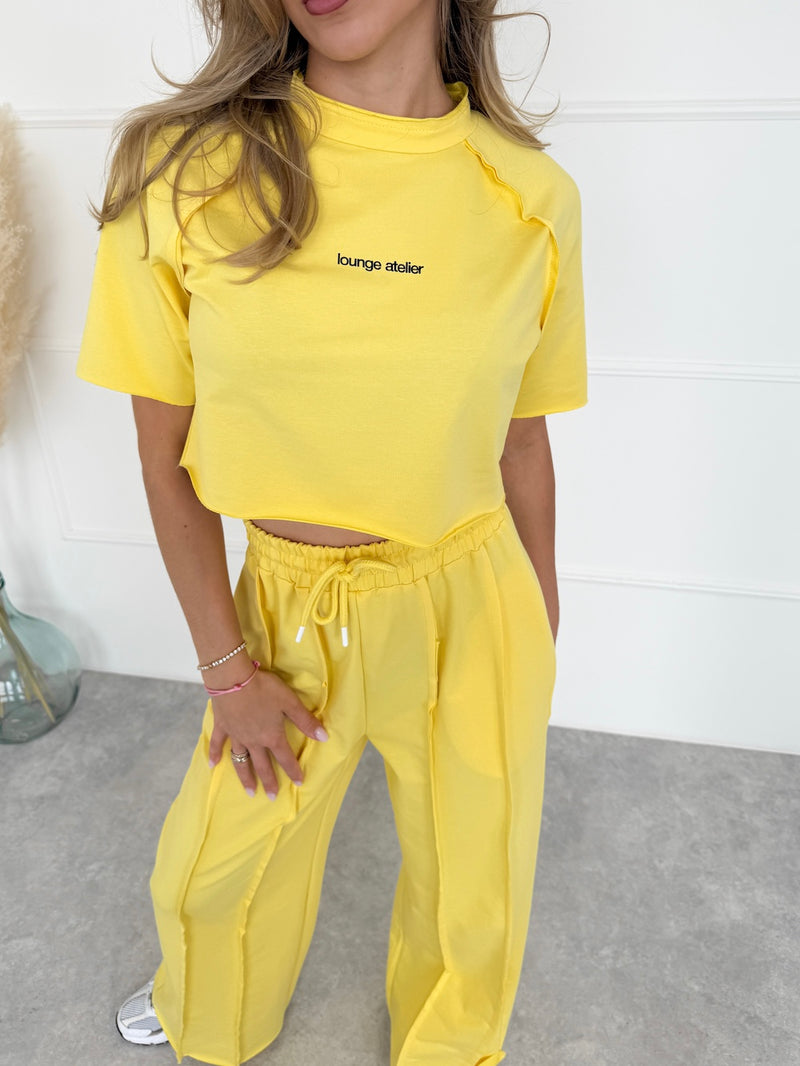 ŽLTÝ CROP TOP AMORA
