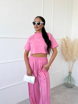 RUŽOVÝ CROP TOP AMORA
