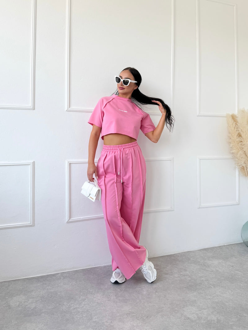 RUŽOVÝ CROP TOP AMORA