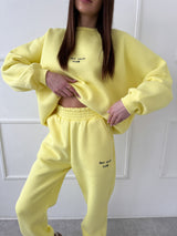 ŽLTÉ TEPLÁKOVÉ NOHAVICE SELF LOVE