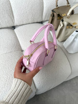 RUŽOVÁ KOŽENÁ KABELKA DARLA