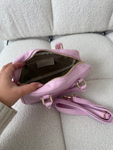 RUŽOVÁ KOŽENÁ KABELKA DARLA