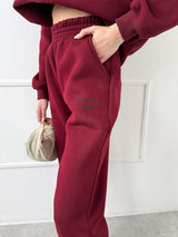 BORDOVÉ TEPLÁKOVÉ NOHAVICE SELF LOVE