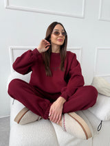 BORDOVÉ TEPLÁKOVÉ NOHAVICE SELF LOVE