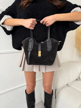 ČIERNA KOŽENÁ KABELKA BRITTANY