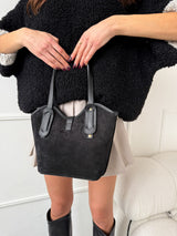 ČIERNA KOŽENÁ KABELKA BRITTANY