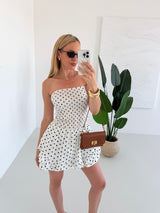 BIELY BODKOVANÝ OVERAL DOTTY
