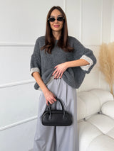 SIVÝ SVETER VERITTA