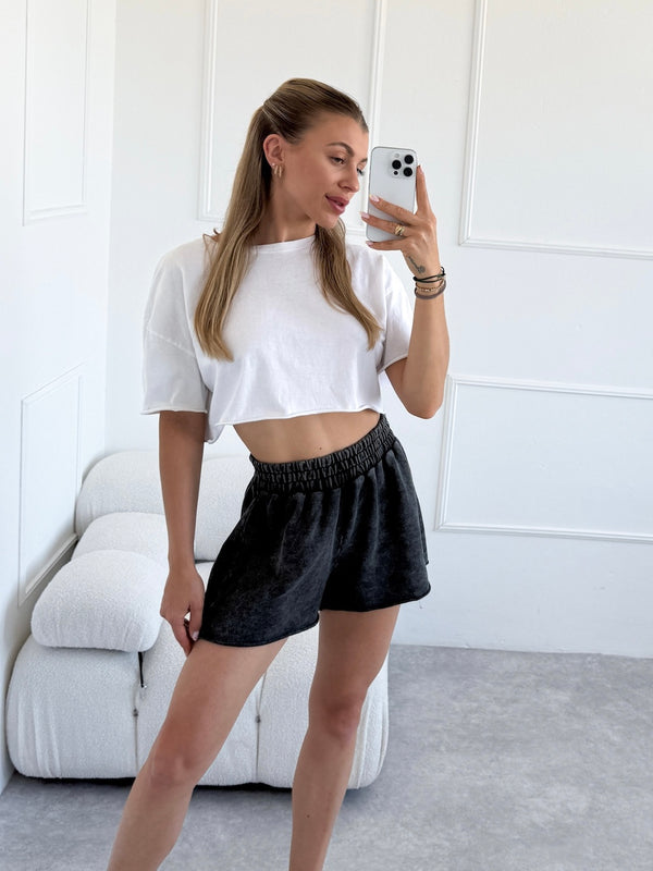 SIVÉ ŠORTKY MEGARA S WASHED EFEKTOM